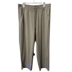 Athleta Seasoft Straight Pants Women Size 1X Ivory Pull On Lounge